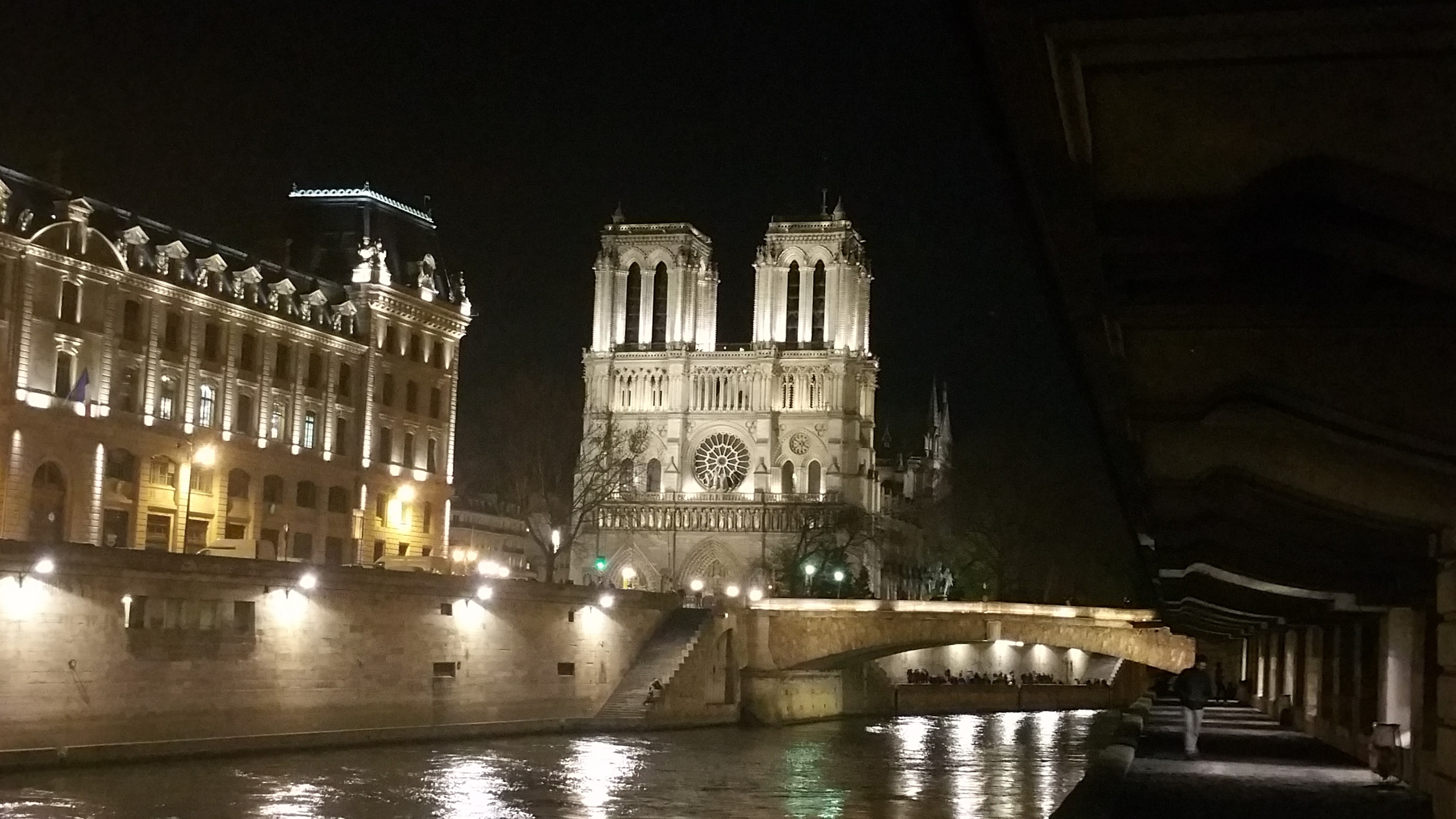 Notre-Dame at night