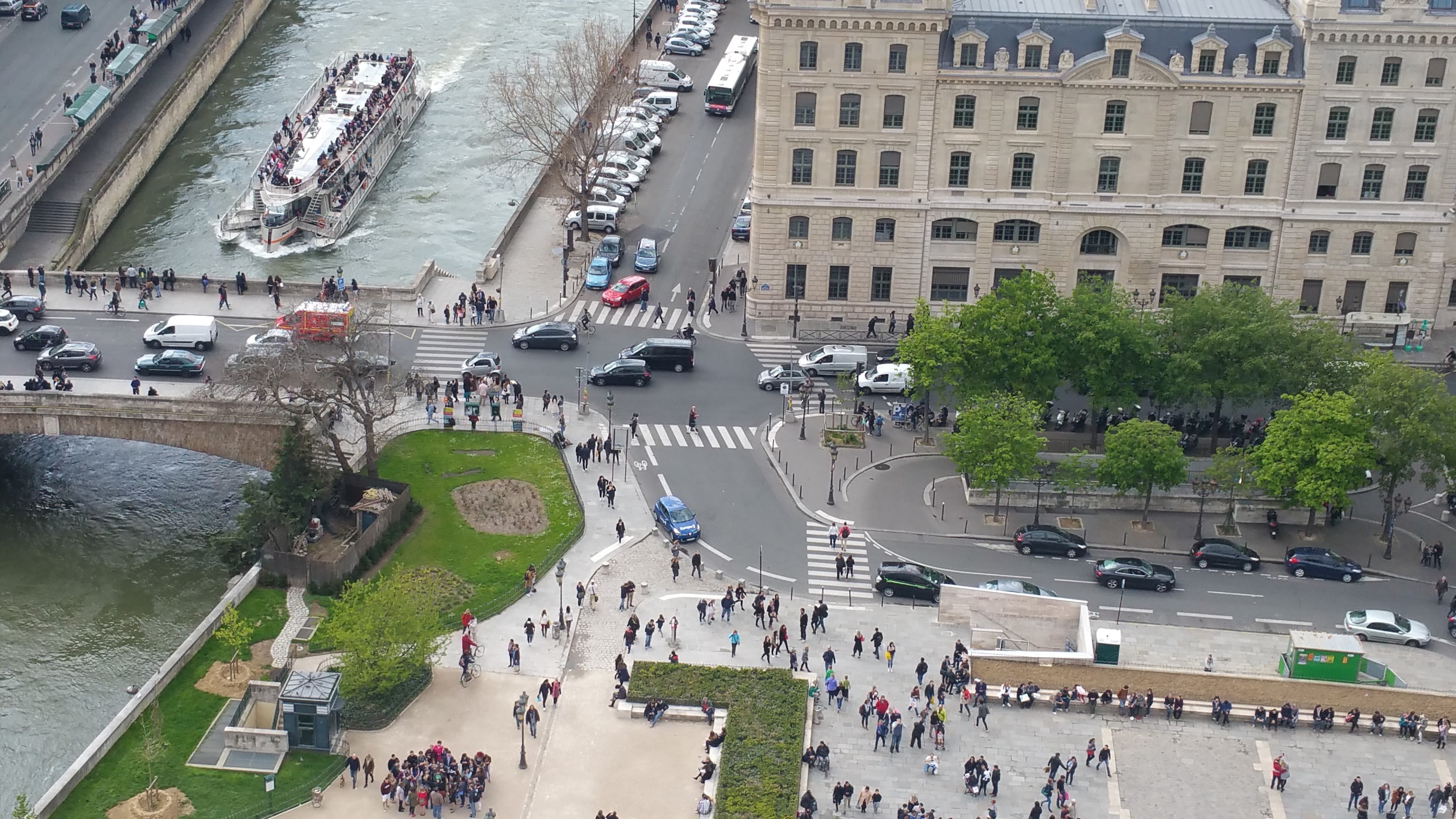 Looking down on the River Seine