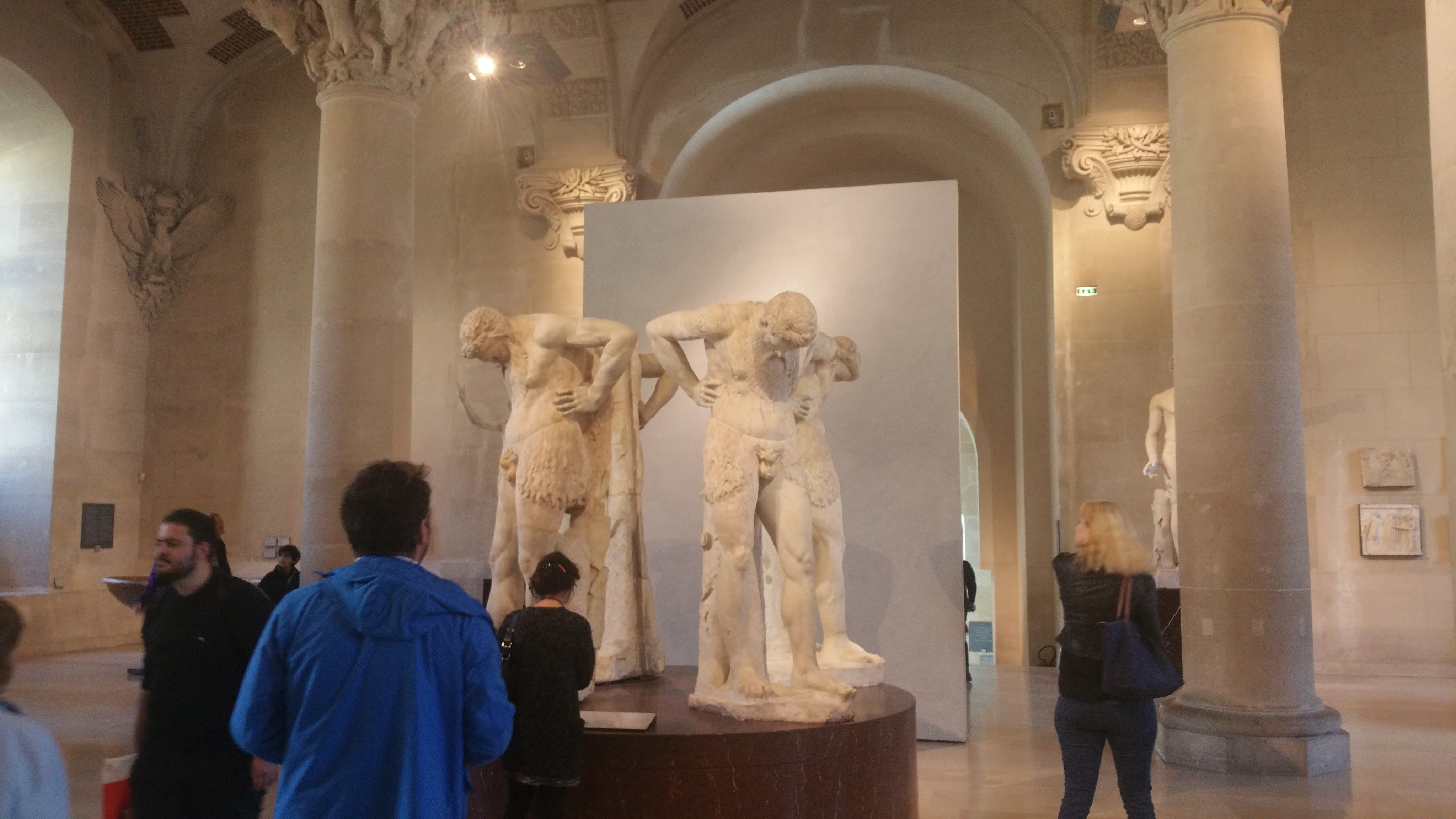 Statues inside the Musee du Louvre