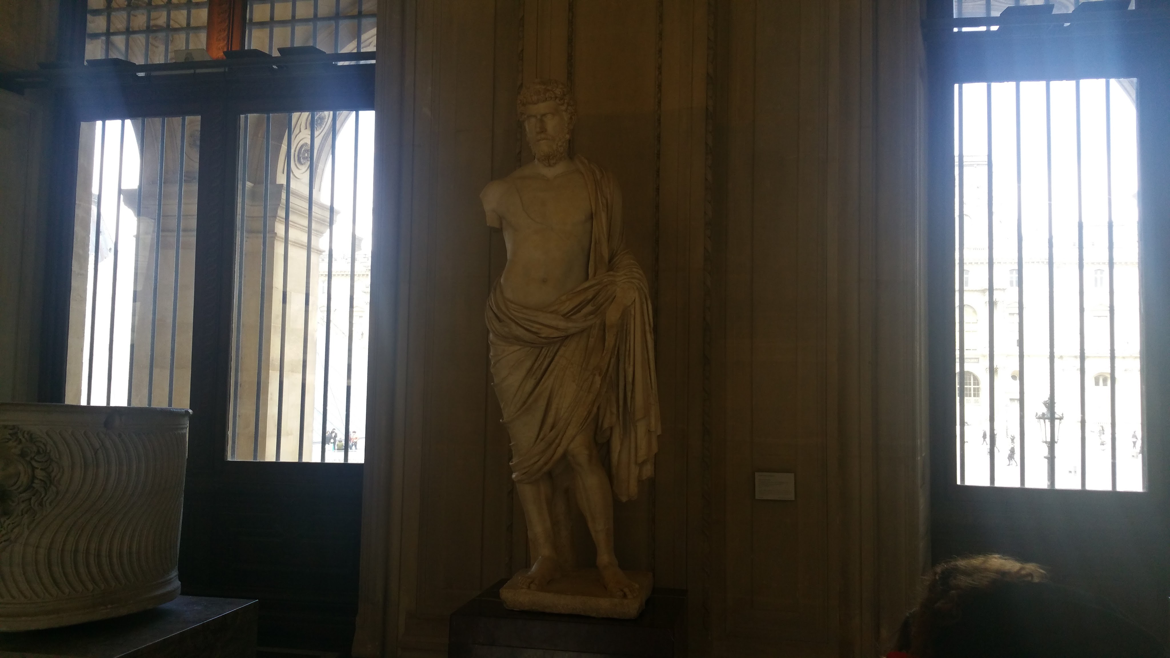 Statues inside the Musee du Louvre