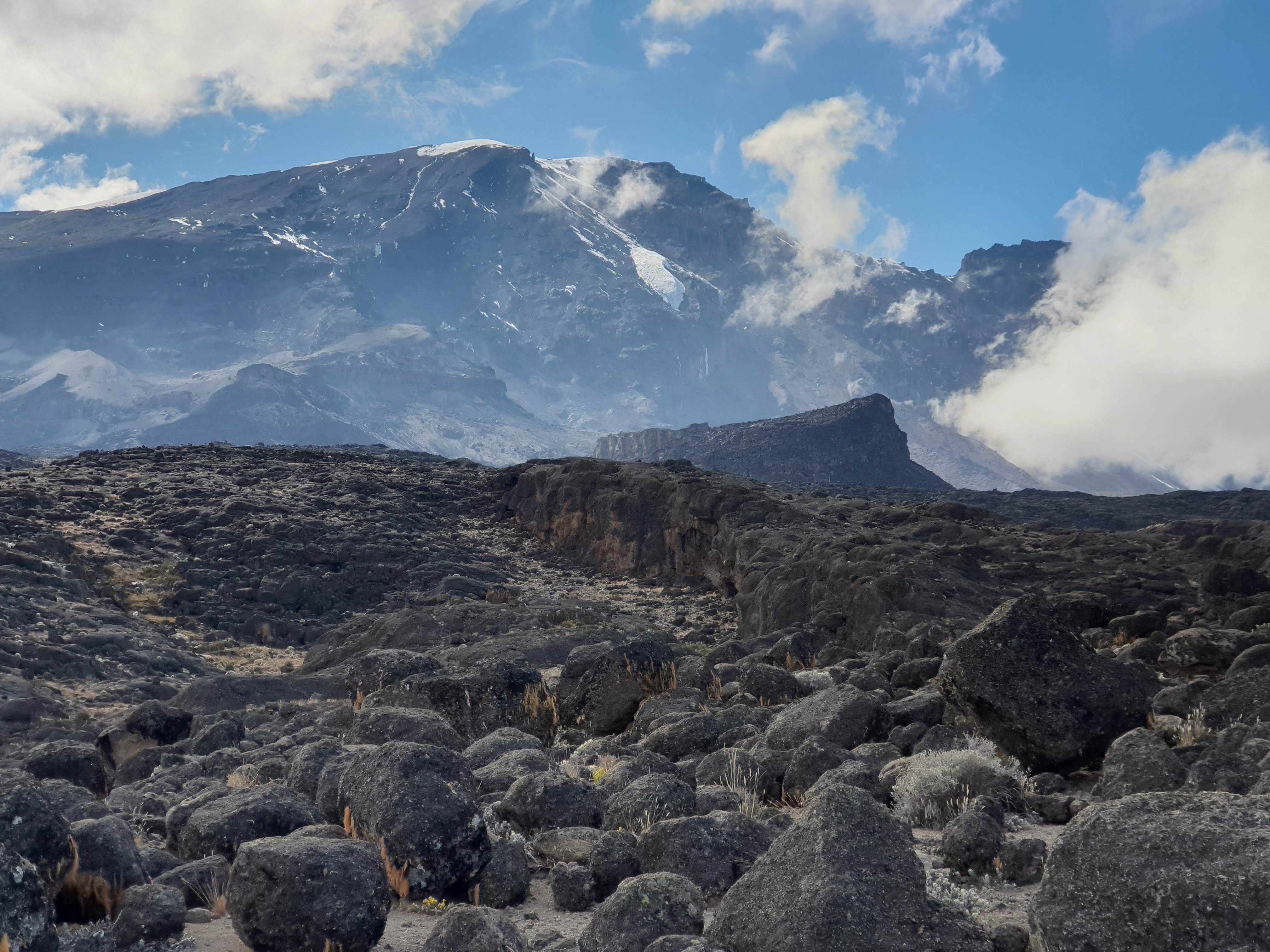 Top of Kilimanjaro in the distance