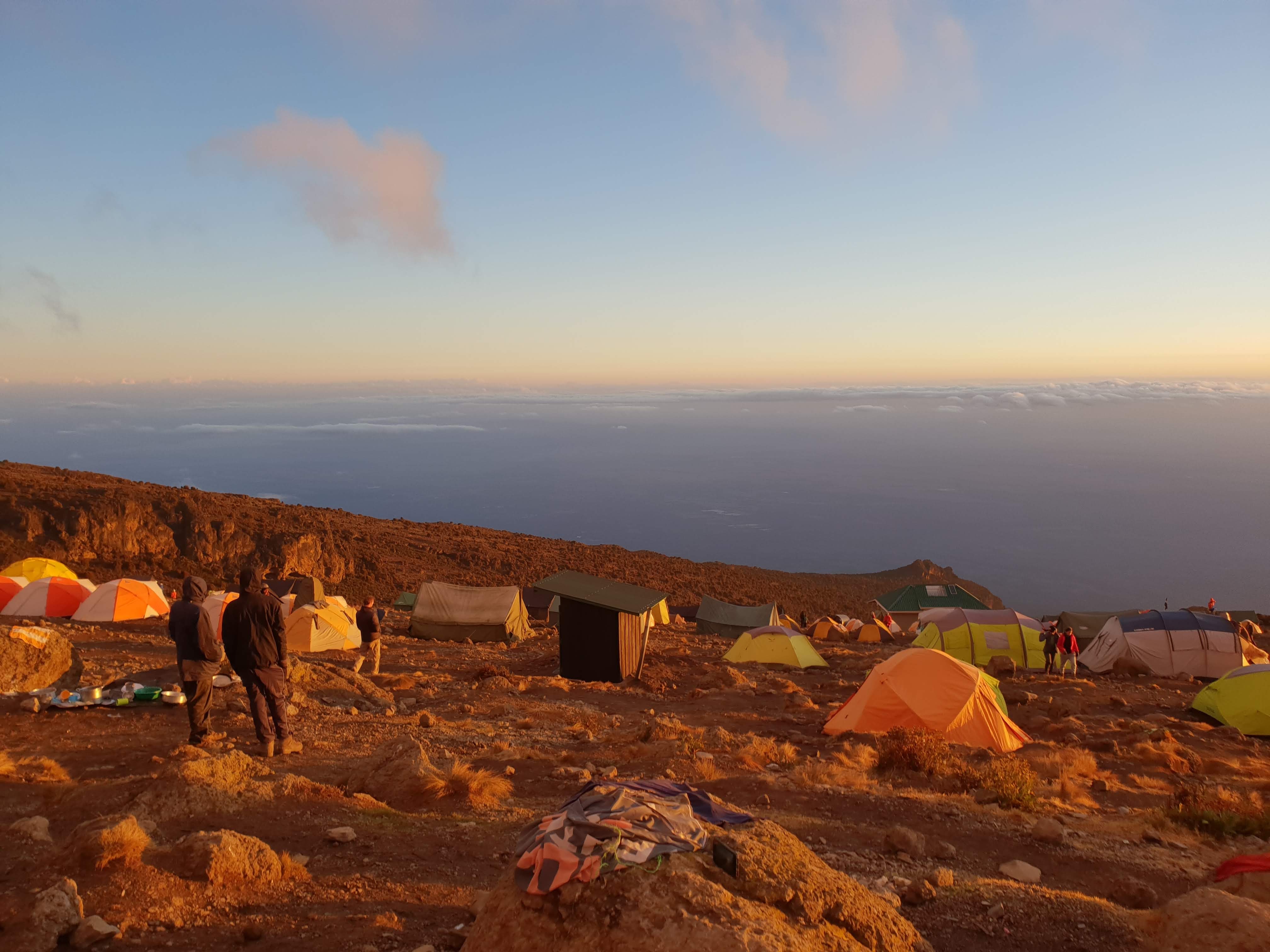 Karanga Camp in the sunset