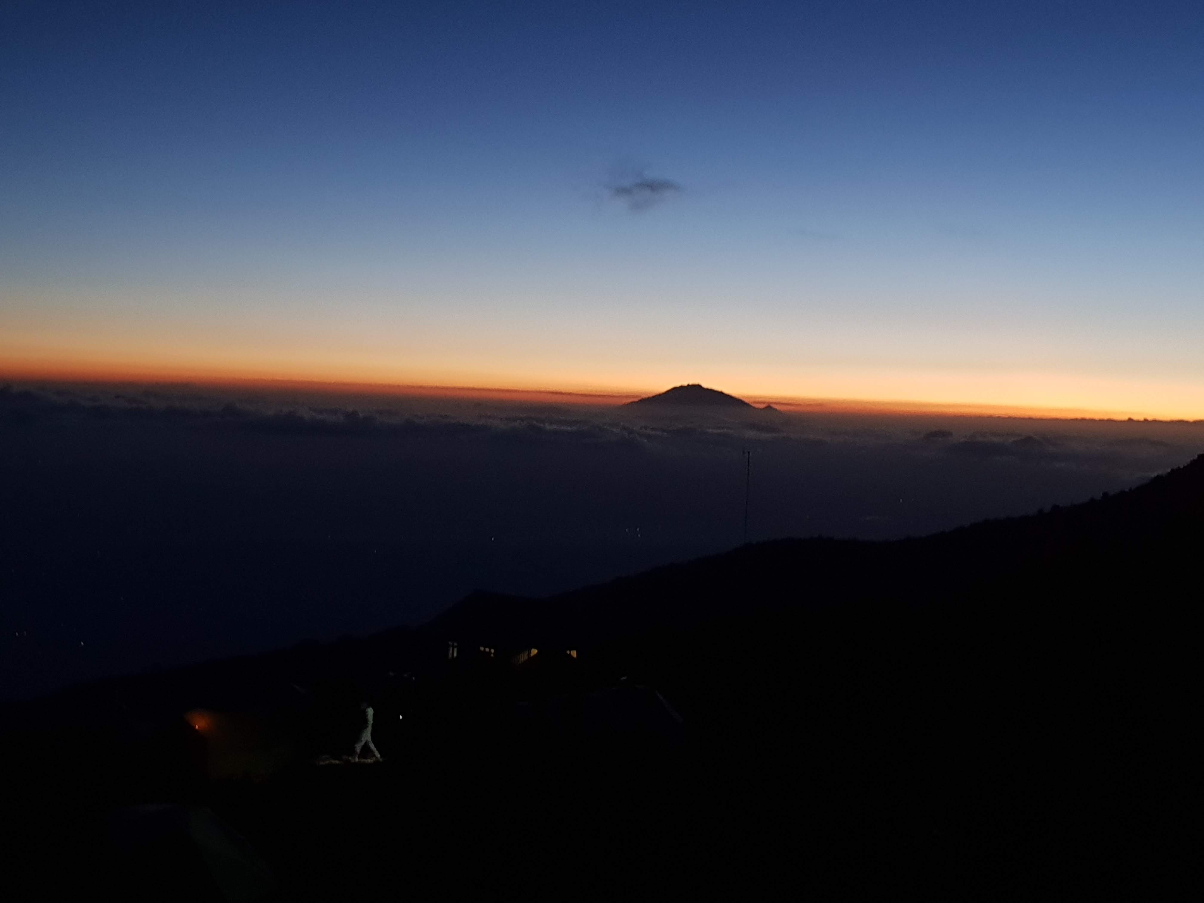 Mount Meru in the sunset