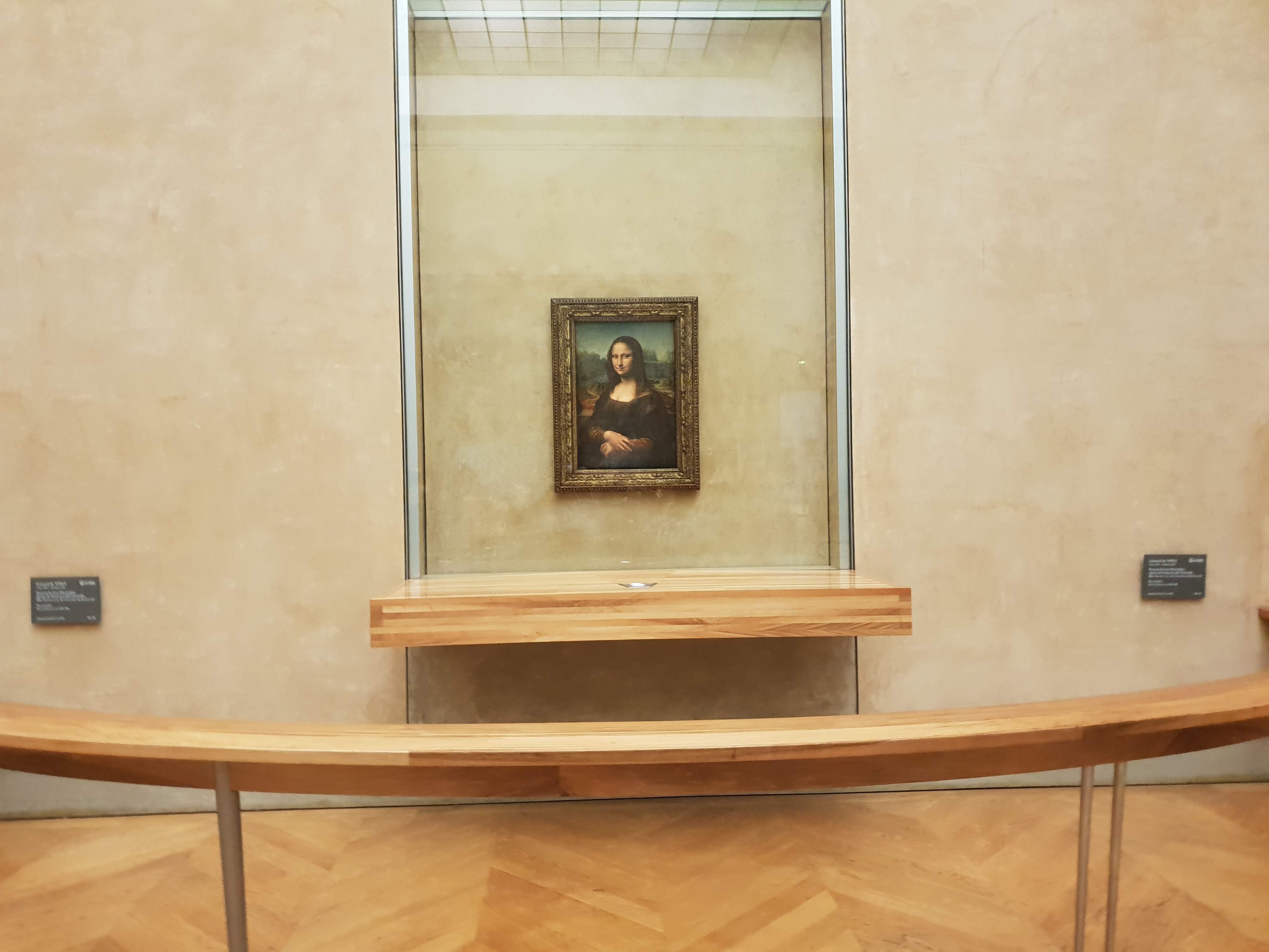 Mona Lisa in the Musee Du Louvre Paris France