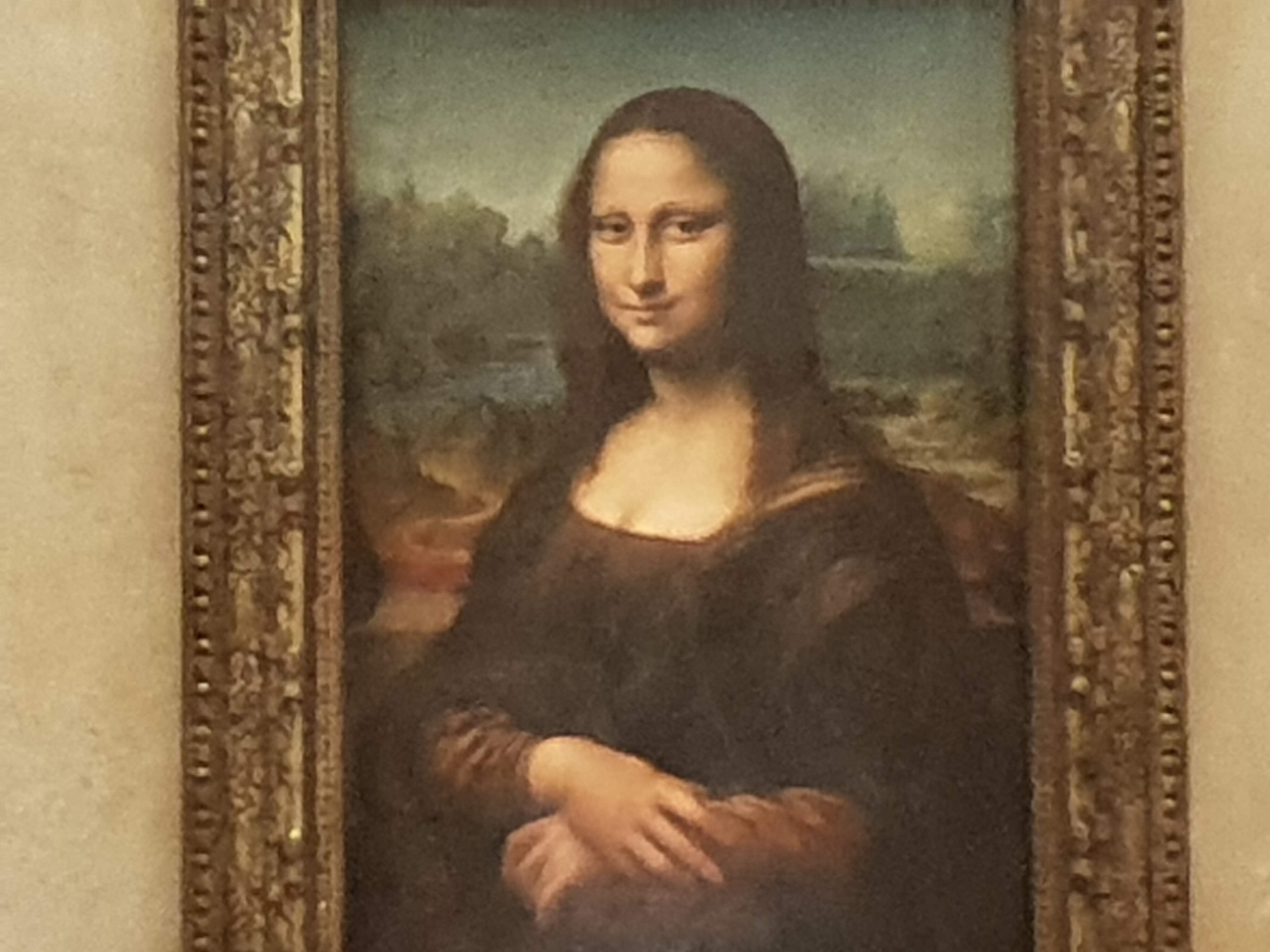 Mona Lisa in the Musee Du Louvre Paris France