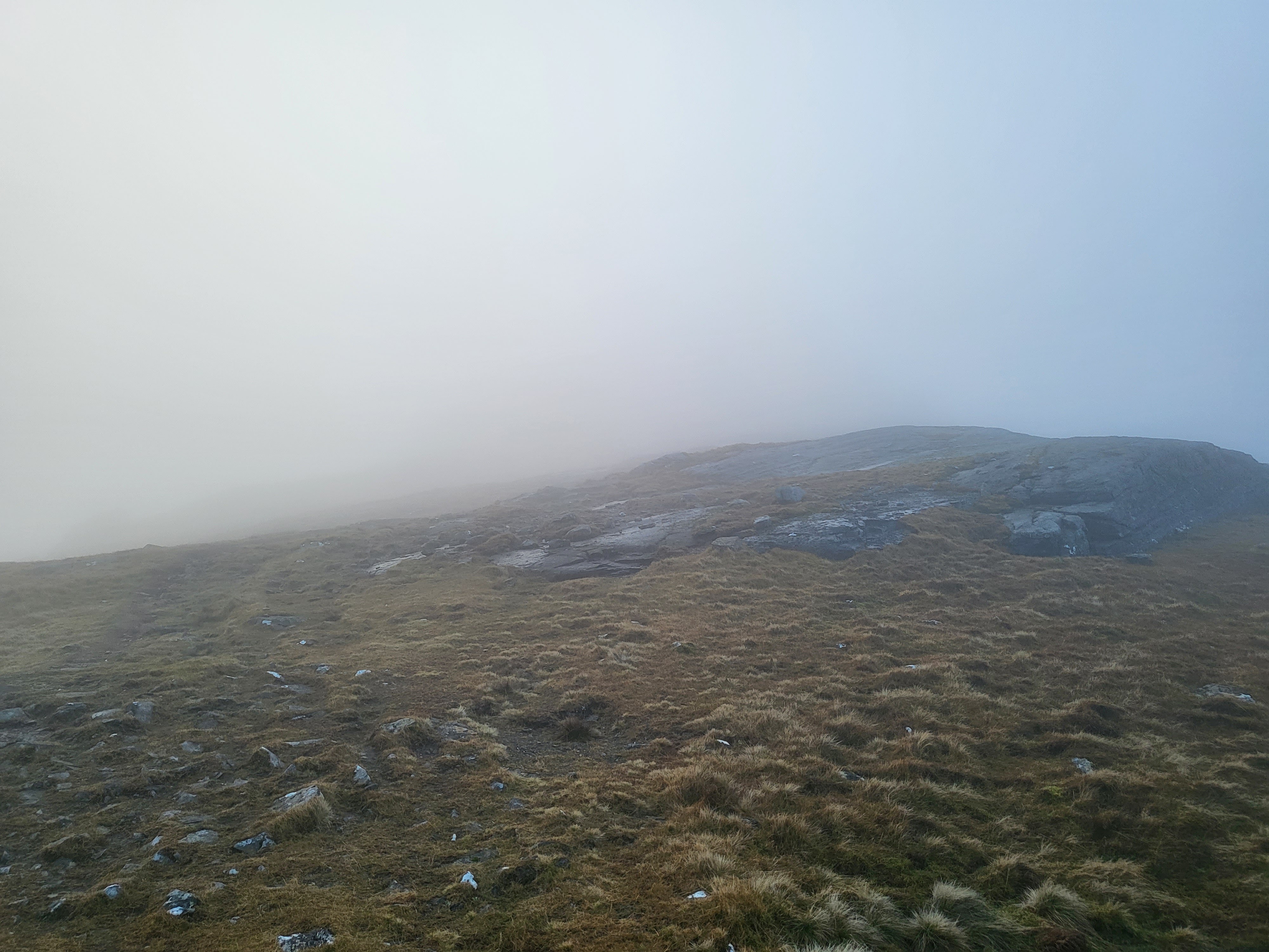 Mist on the Bealach between Beinn Dorian and Beinn An Dothaidh