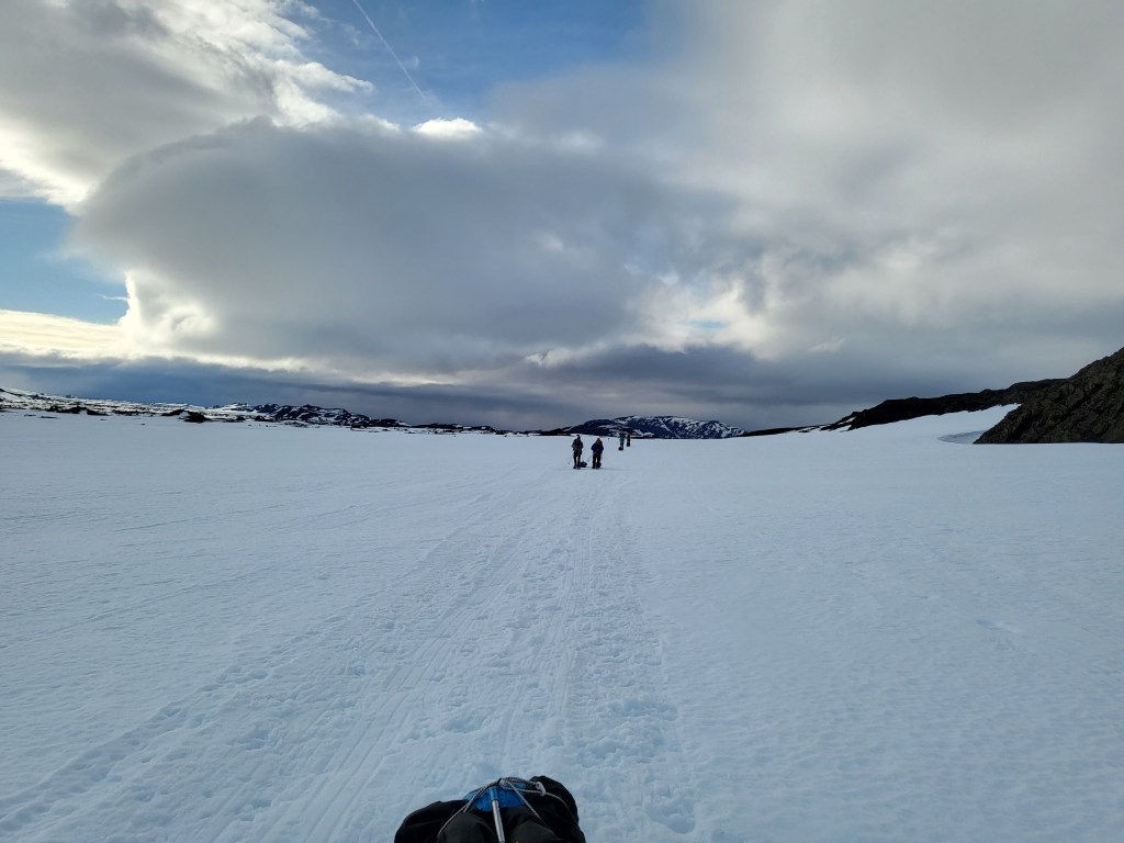 Walkers, pulkas and Snowshoes