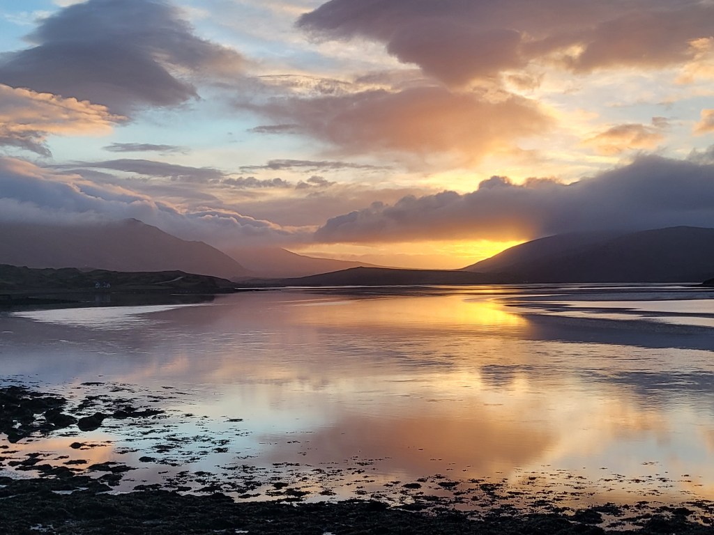 Experience the Beauty of Scotland's Mountains and Lochs at Sunset